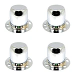4X Stainless Steel 4.25" Od Closed Derby Wheel Center Hub Caps Covers. Fixed Price $49.00.