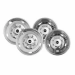 Pacific Dual 29-1608 Wheel Simulator Stainless Steel Front And Rear 16" Lug. Fixed Price $377.73.