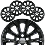 4 Fits Jeep Cherokee 2019-2022 Black 17" Wheel Skins Hub Caps Snap On Rim Covers. Fixed Price $79.99.