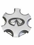 01-03 Infiniti QX4 Repainted Silver Center Hubcap 40342-3W700 1PIECE. Fixed Price $10.00.