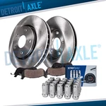 Front Disc Rotors & Brake Pads W/ 20PC Lug Nuts For Impala Dts Lucerne Lacrosse. Fixed Price $129.22.