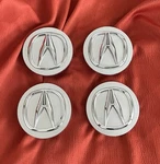 4 Acura 69MM Silver Wheel Center Caps Chrome Emblem Fits Tl Mdx Rl Rdx Tsx. Fixed Price $23.99.