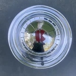 Original 1951 Kaiser Deluxe Hubcap Good Shape With Just Some Small Flaws. Fixed Price $40.00.