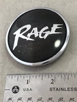 Rage Custom Wheel Rim Chrome And Black Center Cover Hubcap BC-287. Fixed Price $25.00.