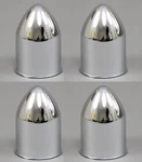4 Cap Deal Fits 3.18" Bore Diameter Bullet Dome 5 Lug Chrome Wheel Center. Fixed Price $39.95.