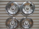 1957 Ford Fairlane Ranchero Wagon Wheel Cover Hubcaps Oem Set. Fixed Price $90.00.