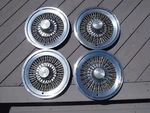 Set Of 4 Oem 1973-77 Buick Park Avenue Lesabre 15" Wire Spoke Hubcap Wheel Cover. Fixed Price $288.00.