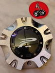 "p" Platinum By Ultra Wolverine Wheel Center Cap. #A89-9122B Or #57251775F-2. Fixed Price $63.90.
