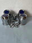 4 Chrome Dark Cragar Caps 3" 1/8 For 5 Lug Sst Wheel, 20 7/16 Nuts. Fixed Price $89.99.