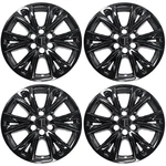 8PC Gloss Black Snap-on Wheel Skins Hubcap Covers For 20-25 Cadillac XT6. Fixed Price $165.99.