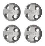 1987-1989 Mustang Gt Silver Turbine Wheel Hub Center Caps Ford Logo Set Of 4. Fixed Price $117.95.