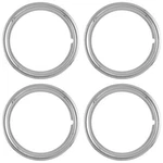 Set Of 4 15" Chrome Wheel Trim Rings Beauty Rims Glamour Band For Steel. Fixed Price $50.17.