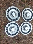Set Of 4 Vintage 1979-1996 Ford F150 E150 Bronco 15" Wheel Covers Hubcaps Used. Fixed Price $179.00.