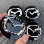 Set Of 4PCS Black 56MM Wheel Center Caps For Mazda 3/5/6, Miata, Rx 8, CX3/5/7/9. Fixed Price $9.88.