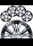 4 For Chrysler 300 2015-2020 Chrome + Black 17" Wheel Skins Hub Caps Rim Covers. Fixed Price $95.00.