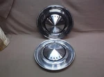 1962 1963 Mercury Pair Original Hubcaps, Decent Condition. Fixed Price $20.00.