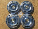 1955, 1956 Chrysler Imperial 15" Wheel Covers, Hubcaps, Set Of 4. Fixed Price $149.95.