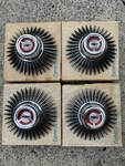 1967 C2 Corvette Starburst Center Caps For Bolt-on Wheels (4)-GM #3910731 Nos. Fixed Price $1999.00.