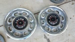 2 1960 70 71 Dodge Polora / Monoco Coronet Division Hub Cap Wheel Covers. Fixed Price $80.00.