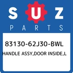 83130-62J30-BWL Suzuki Handle Assy,door Inside,l 8313062J30BWL, New Genuine Oem. Fixed Price $56.14.