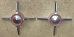 1965 Ford Galaxie Bar Spinner C5AA-1141-A Hubcap Center Pair (2) Used. Fixed Price $60.00.
