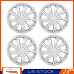 16" Set Of 4 Universal Hub Caps Full Wheel Covers Snap-on For R16 Tires Silver. Fixed Price $40.39.