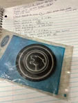 Nos E0WY-1137-B 80-82 Mercury Cougar 1/2'' Black Wheel Cover Center Ornament. Fixed Price $24.00.