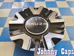 Akuza Wheels # EMR0847-CAR Custom Metal Blk & Silv Center Cap 66 (qty. 1). Fixed Price $41.81.