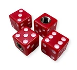Chevy Red Dice Tire Valve Stem Caps 1955 1956 1957 Chevrolet New. Fixed Price $5.95.