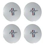 1991-1993 Mustang Pony Wheel 6.75" Silver Center Caps Running Horse Set Of 4. Fixed Price $138.95.