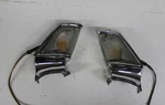 Original Pair 1968 Ford Galaxie Front Fender Turn Signal Bezels Lenses. Fixed Price $349.95.