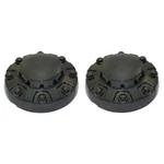 New Gloss Black 17" Steel Wheel Front Center Caps Pair For 19-21 Ram 3500 Dually. Fixed Price $99.95.