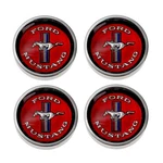 Scott Drake Red Styled Steel Wheel Center Cap Set Mustang 1965-1966. Fixed Price $146.95.