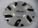 Pacer Wheels Silver / Gloss Black Custom Center Caps # A89-9204U (1). Fixed Price $49.00.