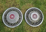 1981-1985 Cadillac Seville Eldorado 15" Locking Wire Spoke Wheel Covers Hubcaps. Fixed Price $89.00.