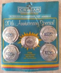 Vtg Cragar Ss 20TH Anniversary Center Caps And Belt Buckle Sealed Package. Fixed Price $300.00.