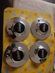 American Eagle Alloy Wheel Center Caps Polished Aluminum Set Of Four 6 7/8 ". Fixed Price $420.00.