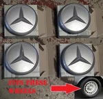 Set 4 New Genuine Mercedes Center Caps Bundt Rims Wheels W123 R107 116 126. Fixed Price $129.99.