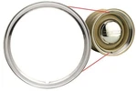 15" Ford Smooth Stainless Steel Wheel Trim Beauty Ring. Fixed Price $39.95.