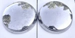 Set Of 2 1950 Mercury Wheel O/e Style Moon Dish Chrome 11 Hubcaps Used Ford. Fixed Price $80.00.