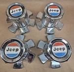 Set Of 1968-1984 Jeep Wagoneer Sj Cherokee Chrome Center Cap 5356482 4X4. Fixed Price $349.00.