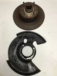 1977 Vintage Alfa Romeo Convertible Spider Front Left Brake Rotor & Dust Plate. Fixed Price $95.12.