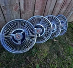 Original 1963-1965 Ford Falcon Fairlane Wire Spoke Hubcap Wheel Cover Spinner. Fixed Price $235.00.