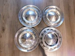 Four Vtg Chevrolet Chevy Nomad Hubcaps Wheel Covers, 3/23. Fixed Price $79.00.