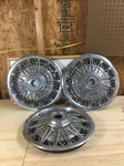 Lot Of 3- Oem 1978 1979 Lincoln Versailles 14 Inch Wire Spoke Hubcap Wheel Cover. Fixed Price $69.99.