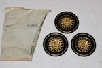 Nos 1973-74 Pontiac Prix Bonneville Cat Grandville Whl Covr Emblems 488889. Fixed Price $79.00.