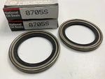 (2) National 8705S Front Inner Wheel Oil Seals. Fixed Price $12.55.