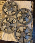 Vintage 1967-69 Chevrolet Camaro 14 Hub Caps Set Of As Is GM#552205. Fixed Price $315.00.