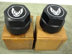 Pontiac Firebird Trans Am Nos Center Caps Gm 10036134 Hubcap Black Silver. Fixed Price $50.00.
