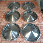 Factory 1957 Plymouth Fury Belvedere 14" Inch Hubcaps Wheel Covers X6. Fixed Price $109.99.